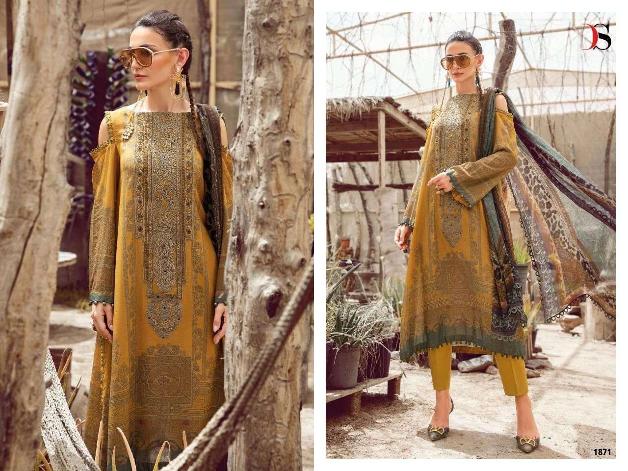 MARIA B M PRINT 1871 BY DEEPSY SUITS PURE COTTON EMBROIDERY PAKISTANI DRESS