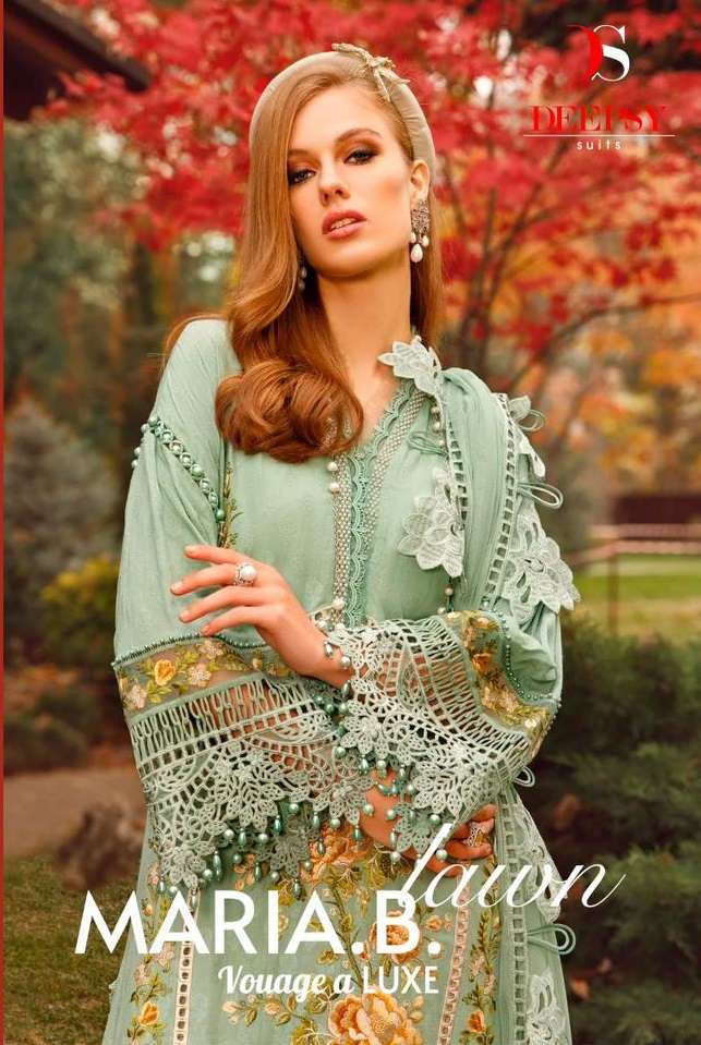 MARIA.B. VOUAGE LUXE BY DEEPSY SUITS 3041 TO 3048 SERIES PURE COTTON EMBROIDERY PAKISTANI DRESSES