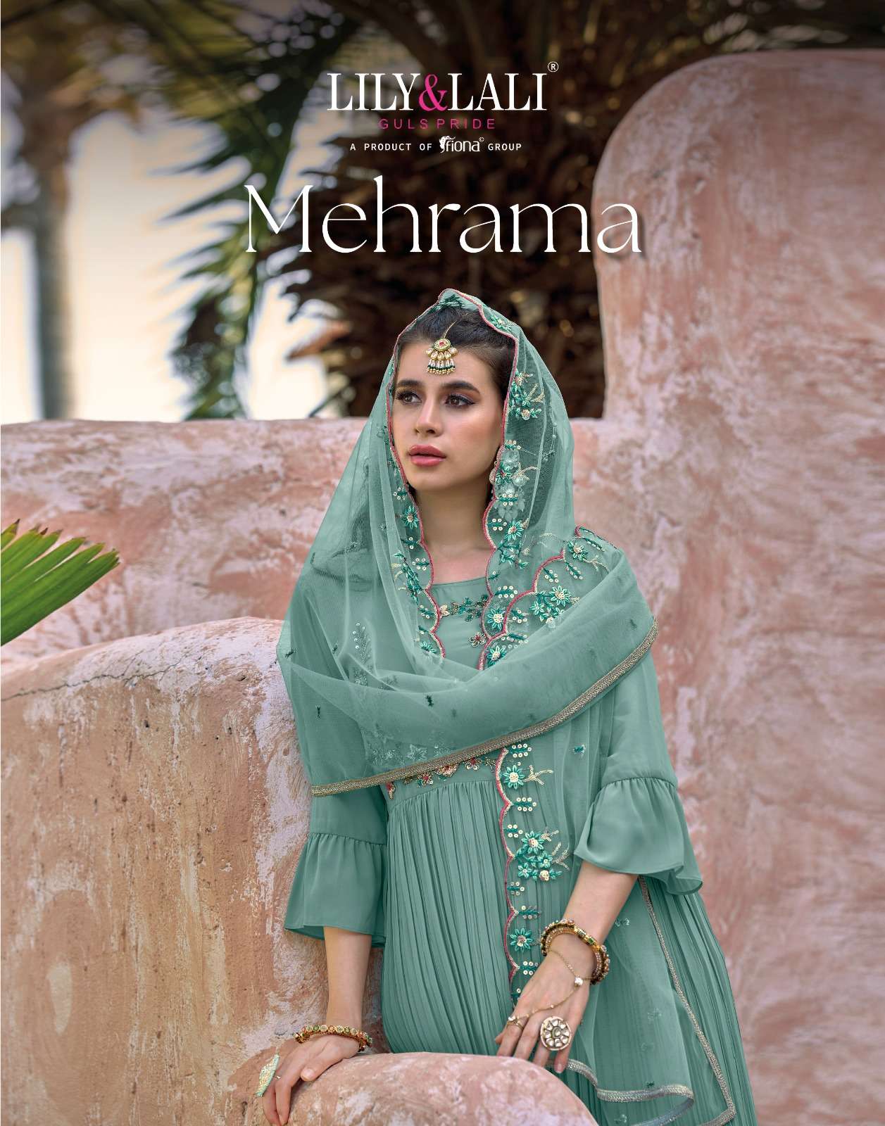 MEHRAMA BY LILY&LALI 11301 TO 11304 SERIES GEORGETTE HEAVY HANDWORK STITCHED SHARARA SUITS