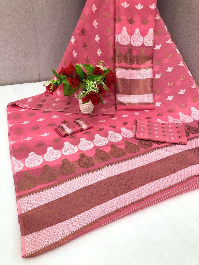 MEKHALA BY AQSAWHOLESALE COTTON MEKHALA CHADAR WORK SAREES