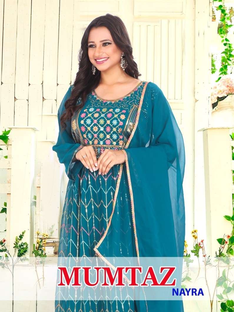 MUMTAZ NAYRA BY AQSAWHOLESALE BLOOMING GEORGETTE EMBROIDERY WORK DRESSES