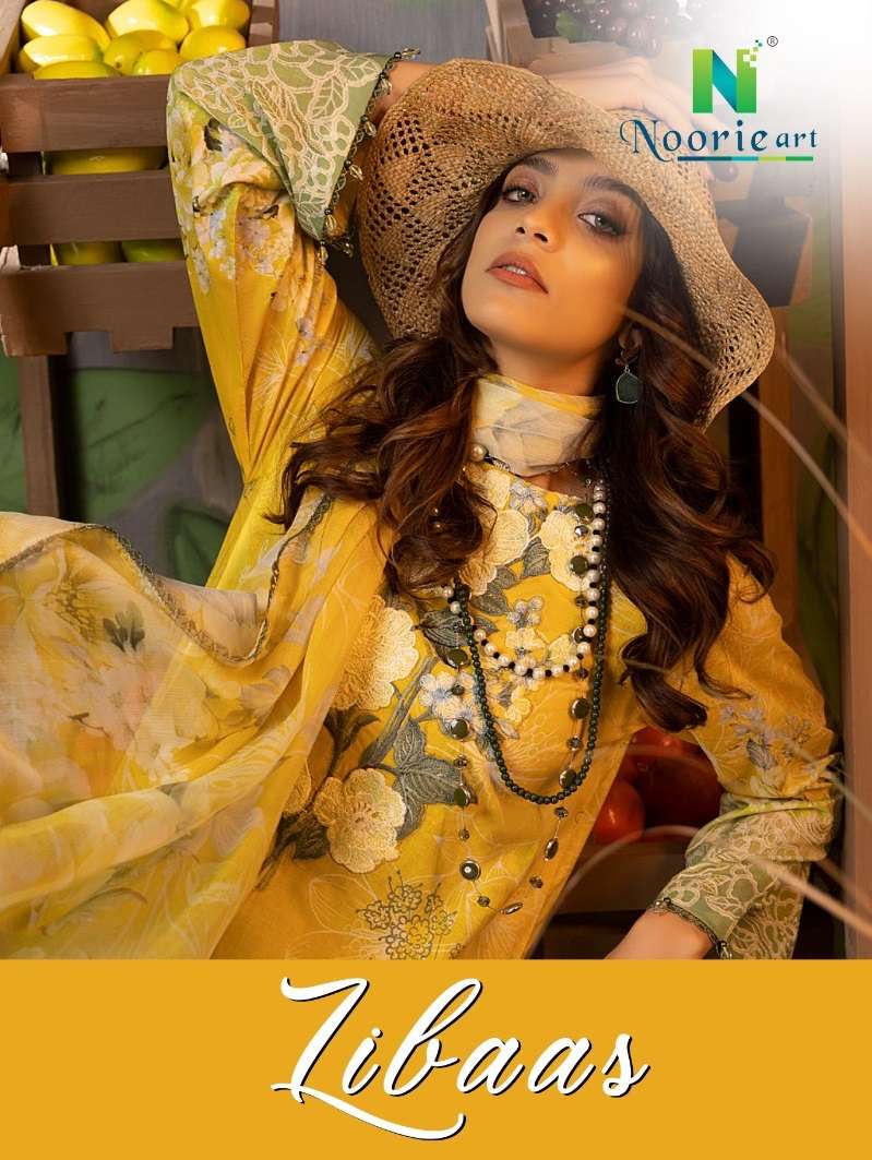 NOORIE LIBAAS BY AQSAWHOLESALE CAMBRIC COTTON EMBROIDERY PAKISTANI DRESSES