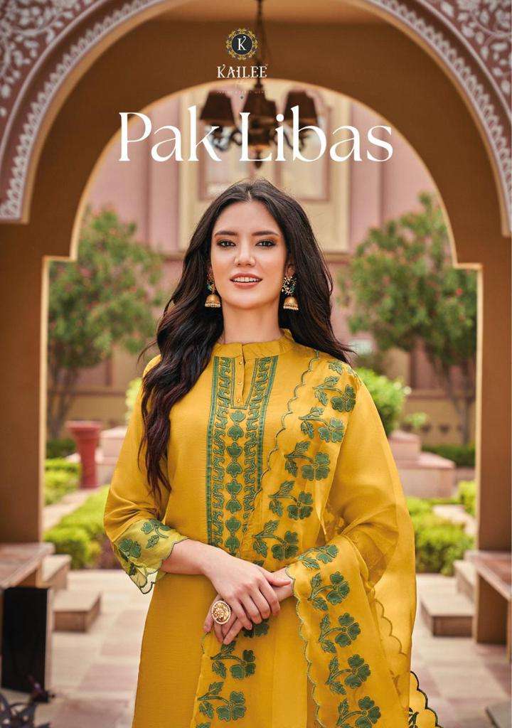 PAK LIBAS BY KAILEE FASHION 29001 TO 29006 SERIES PURE SILK HANDWORK STTICHED DRESSES