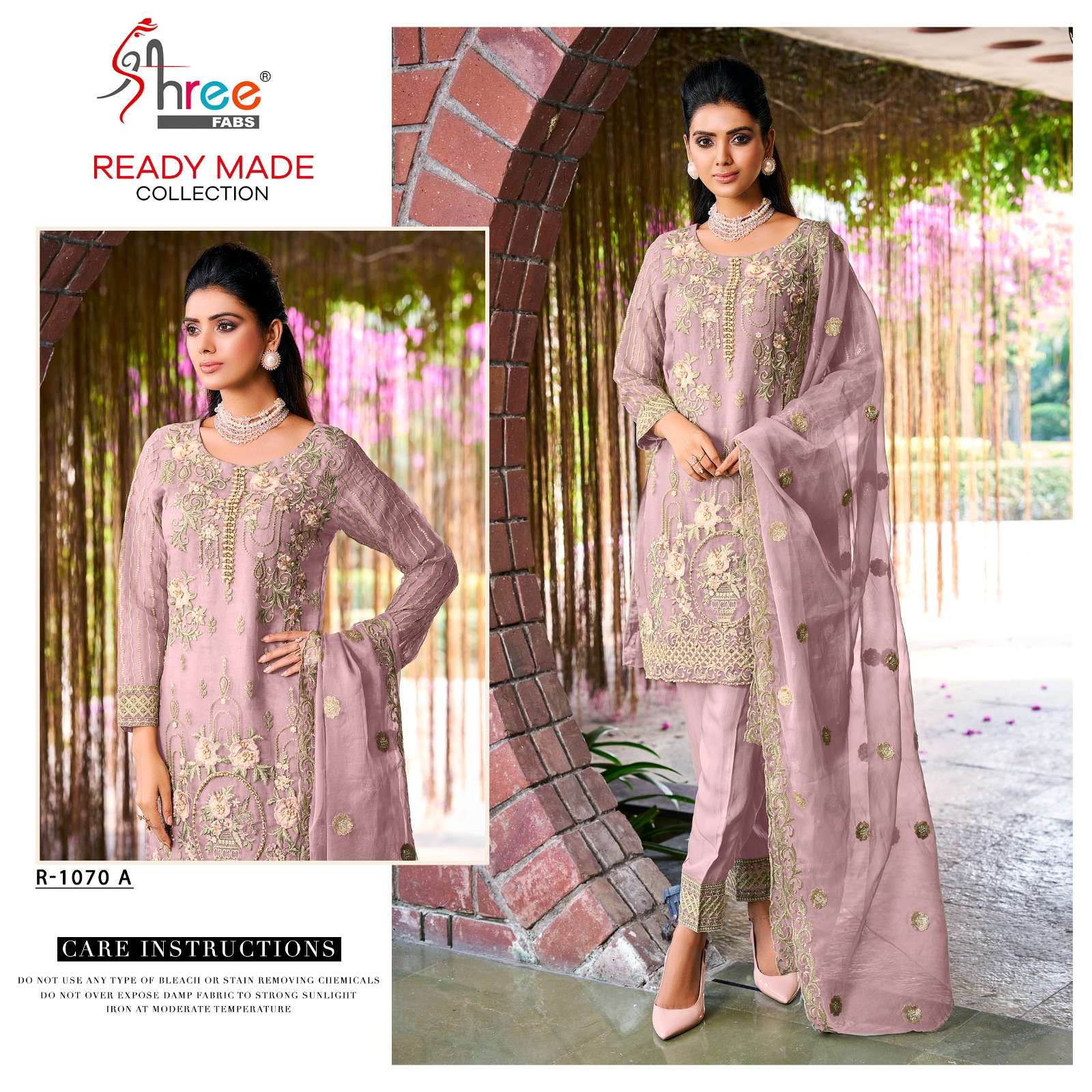 R-1070 HIT DESIGN BY SHREE FABS ORGANZA EMBROIDERY PAKISTANI DRESS