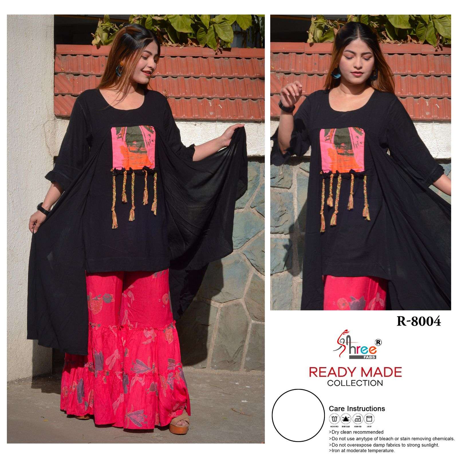 R-8004 HIT DESIGN BY SHREE FABS PURE COTTON PRINT READYMADE PALAZZO SET