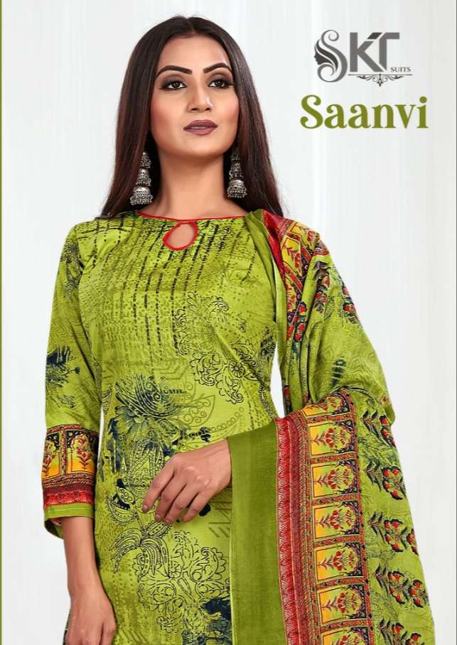 SAANVI BY SKT SUITS 30001 TO 30012 SERIES SOFT COTTON PRINT DRESS MATERIALS