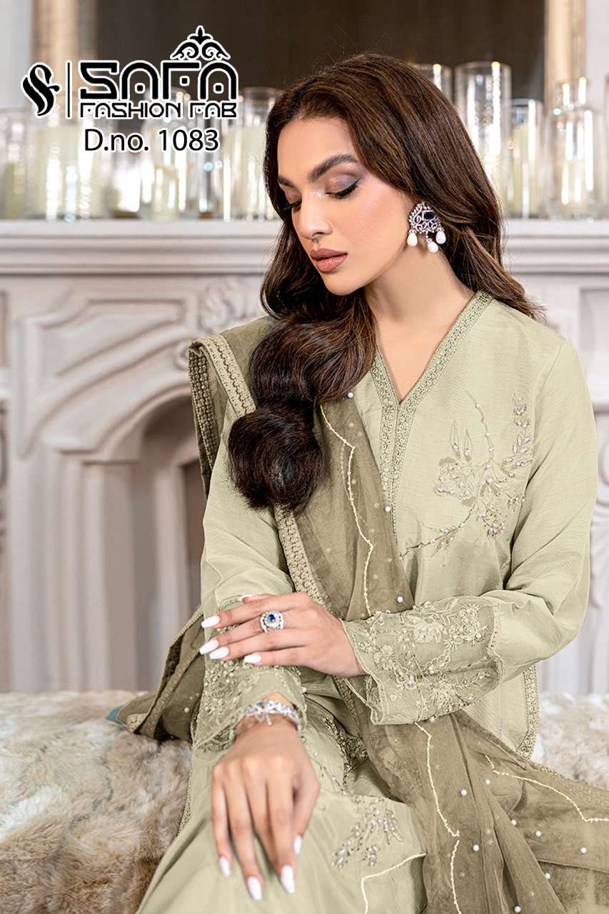 SAFA 1083 COLOURS BY SAFA FASHION FAB HEAVY GEORGETTE EMBROIDERY PAKISTANI STITCHED DRESSES