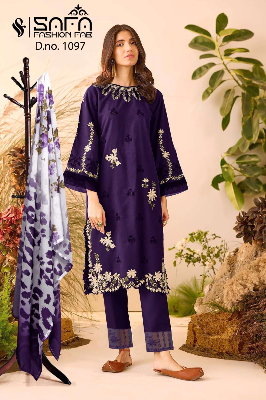 SAFA 1097 COLOURS BY SAFA FASHION FAB HEAVY GEORGETTE EMBROIDERY PAKISTANI STITCHED DRESSES