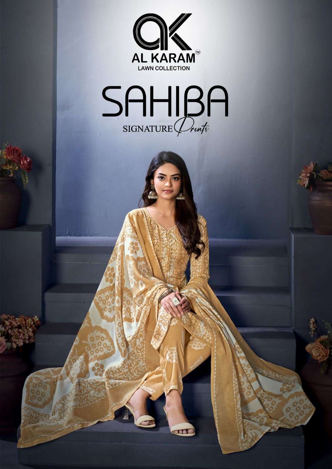 SAHIBA SIGNATURE BY AL KARAM 1001 TO 1010 SERIES SOFT COTTON PRINT DRESSES