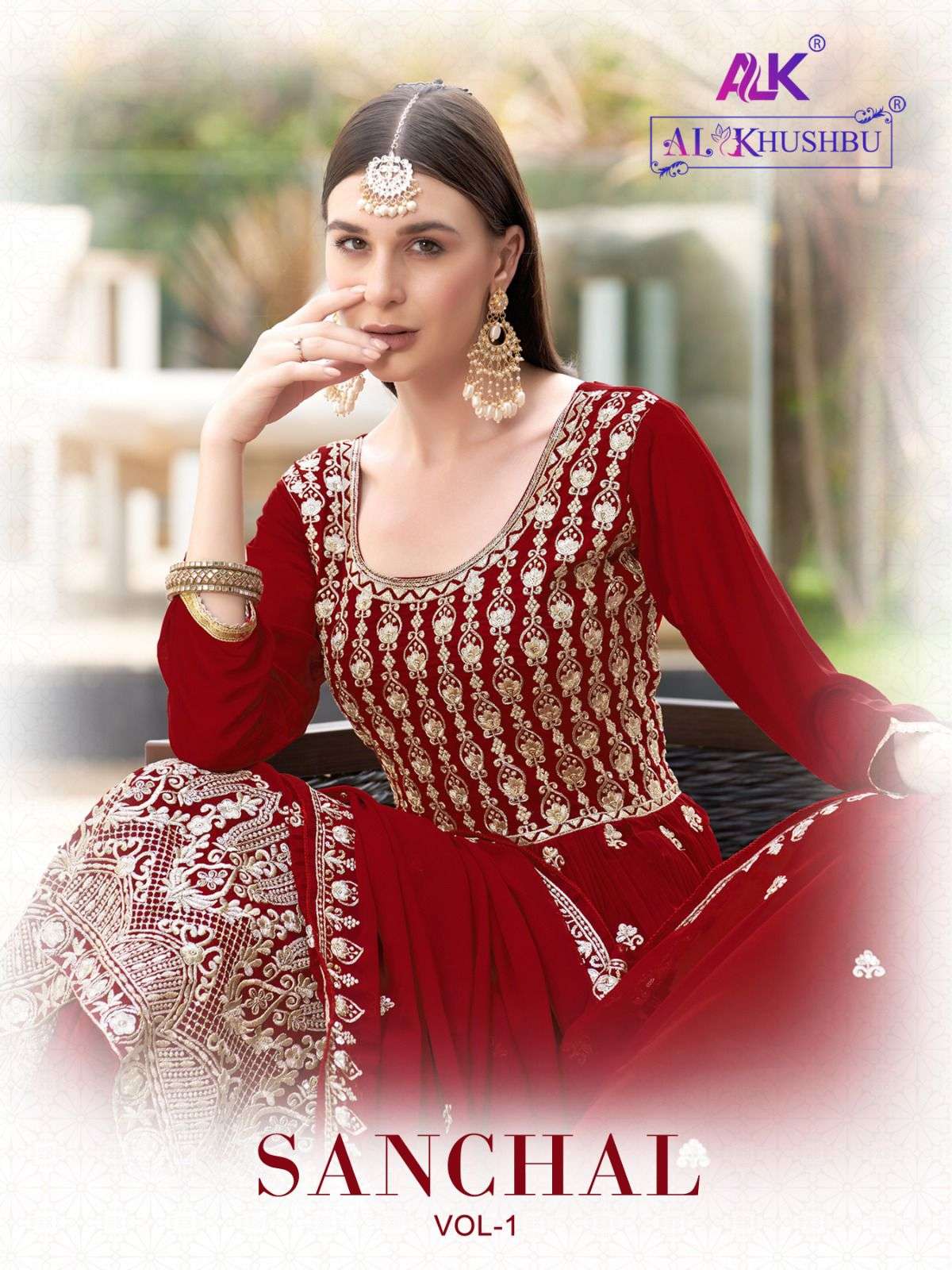 SANCHAL VOL-1 BY AL KHUSHBU 100008 TO 100011 SERIES FAUX GEORGETTE EMBROIDERY DRESSES