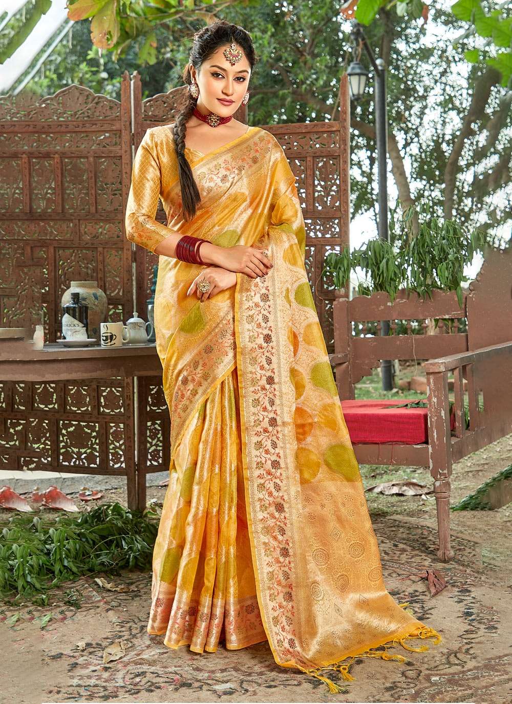 SHEESHA BY BUNAWAT 1001 TO 1006 SERIES DESIGNER ORGANZA WORK SAREES