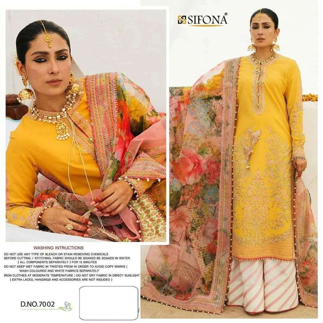 SIFONA 7002 HIT DESIGN BY AQSAWHOLESALE GEORGETTE EMBROIDERY PAKISTANI DRESS