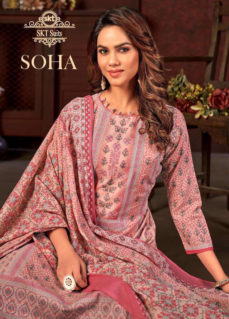 SOHA BY AKT SUITS 77001 TO 77008 SERIES COTTON PRINT DRESSES