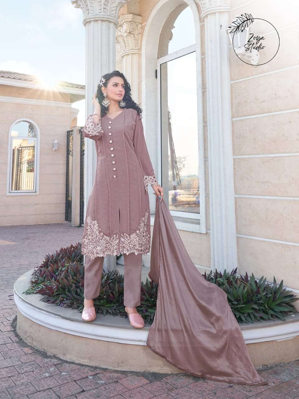 ZS-1119 BY ZOYA STUDIO GEORGETTE EMBROIDERY STITCHED PAKISTANI DRESSES