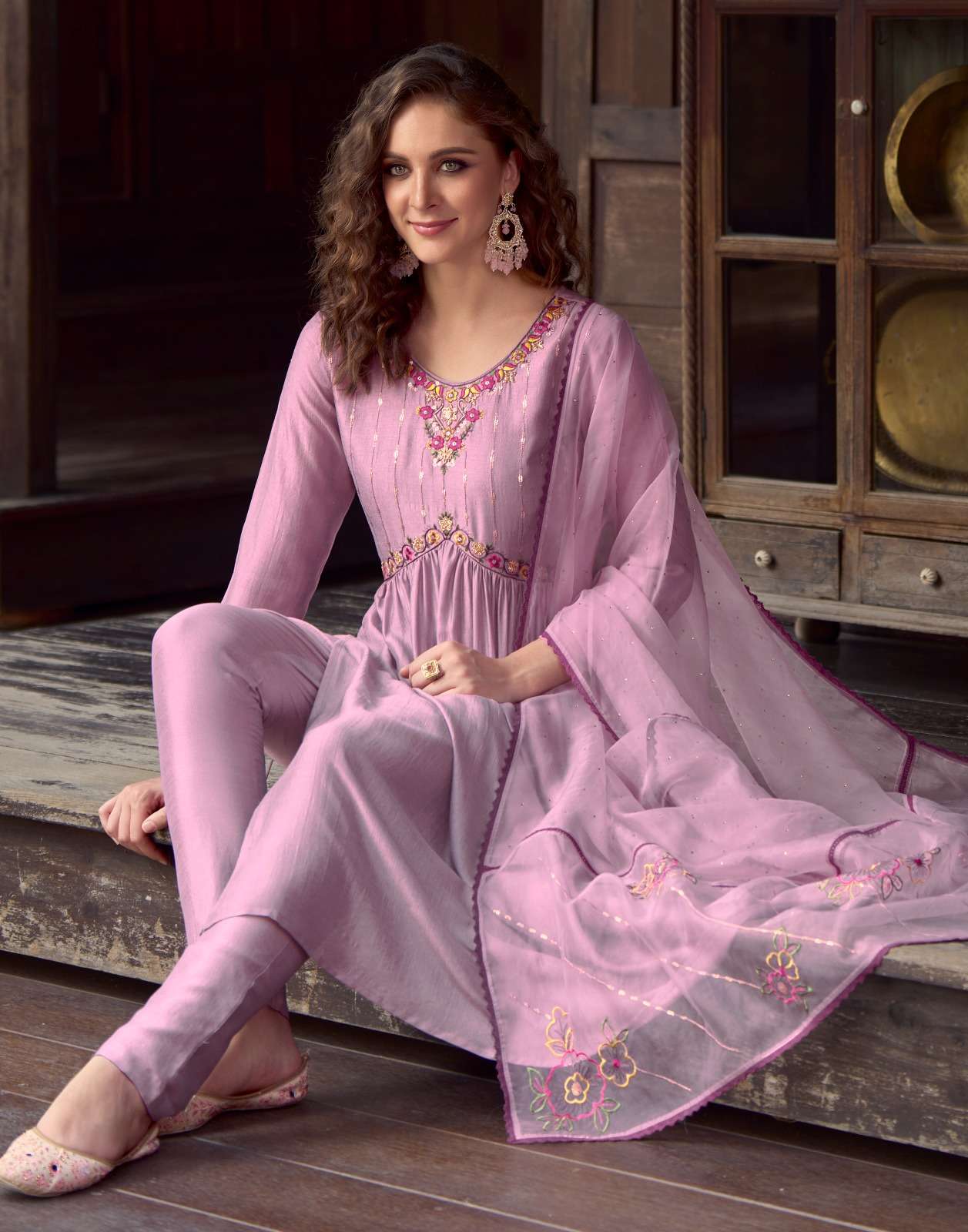 ALIA BY LILY & LALI 11501 TO 11506 SERIES SUPER SILK EMBROIDERY HAND WORK STITCHED DRESSES