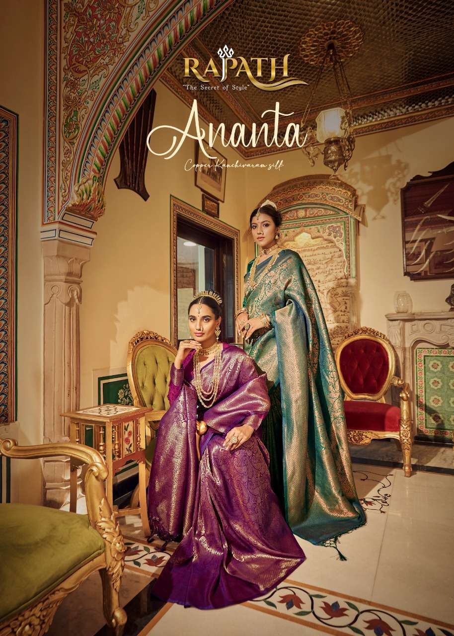 ANANTA BY RAJPATH 10011 TO 10016 SERIES SOFT HANDLOOM SILK WORK SAREES