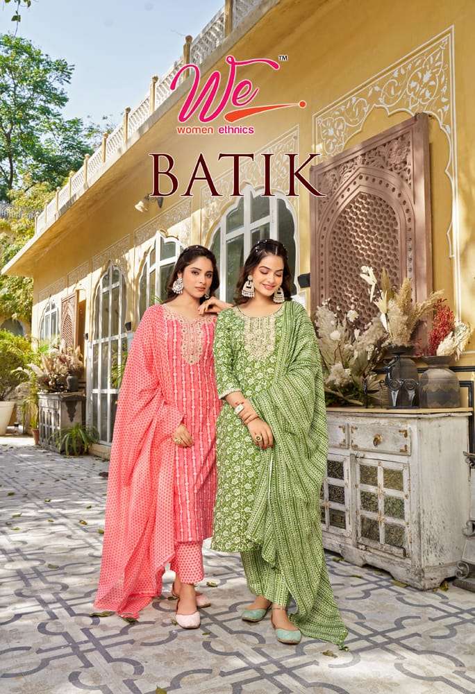 BATIK BY WE 1001 TO 1006 SERIES PURE COTTON PRINT STITCHED DRESSES