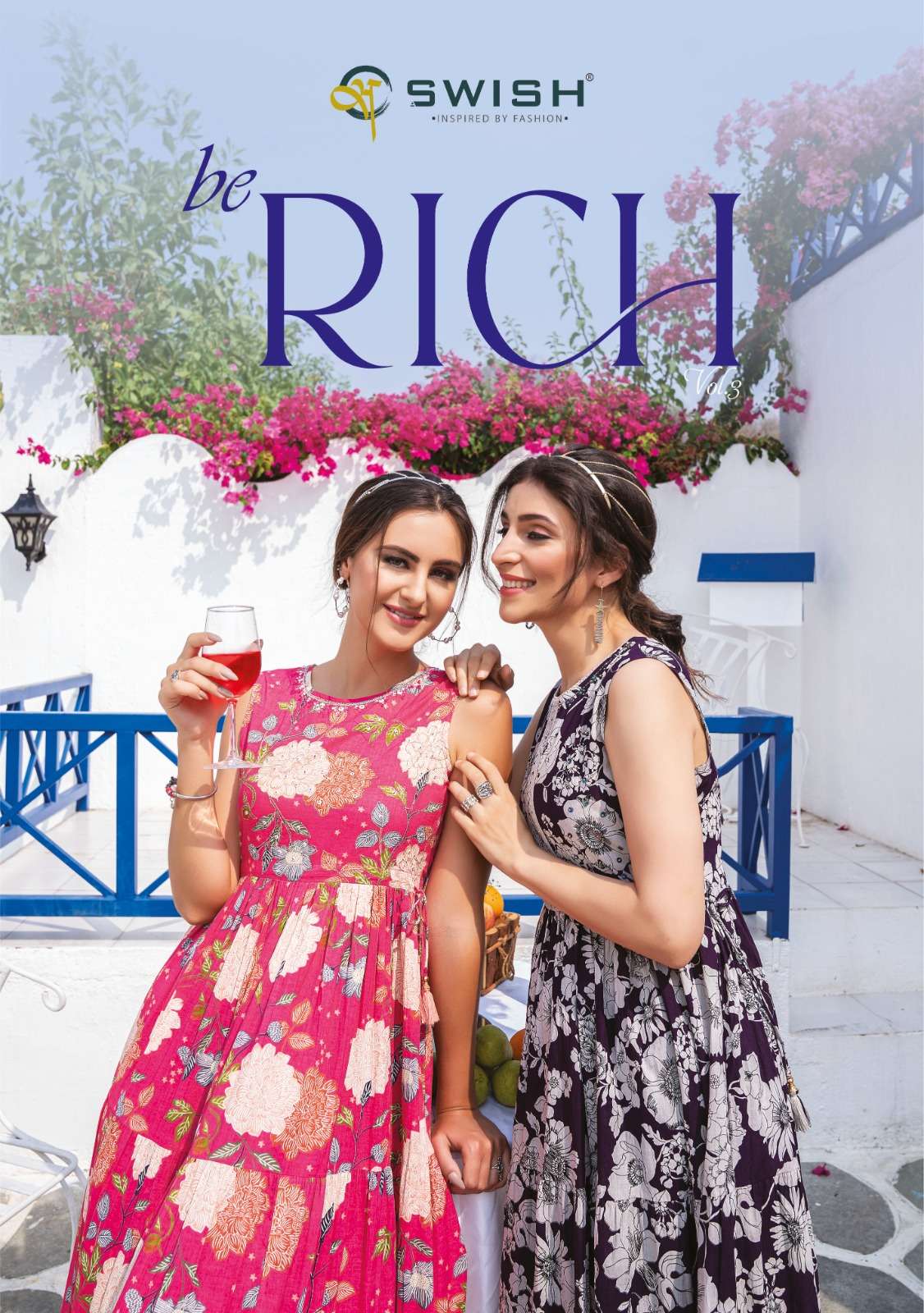 BE RICH VOL-3 BY SWISH 301 TO 307 SERIES RICH COTTON PRINT GOWNS