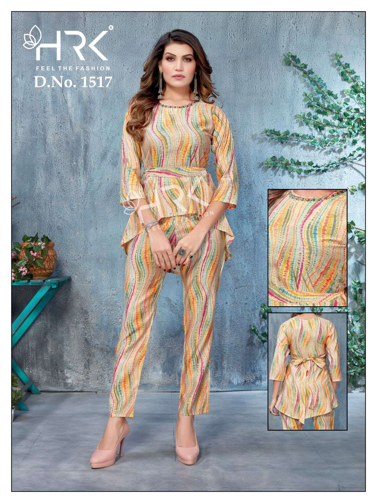 HRK 1517 HIT DESIGN BY AQSAWHOLESALE MODAL FABRIC PRINT STITCHED CO-ORD SET