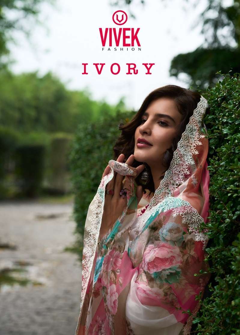 IVORY BY VIVEK FASHION 10701 TO 10706 SERIES COTTON LAWN EMBROIDERY WORK DRESSES