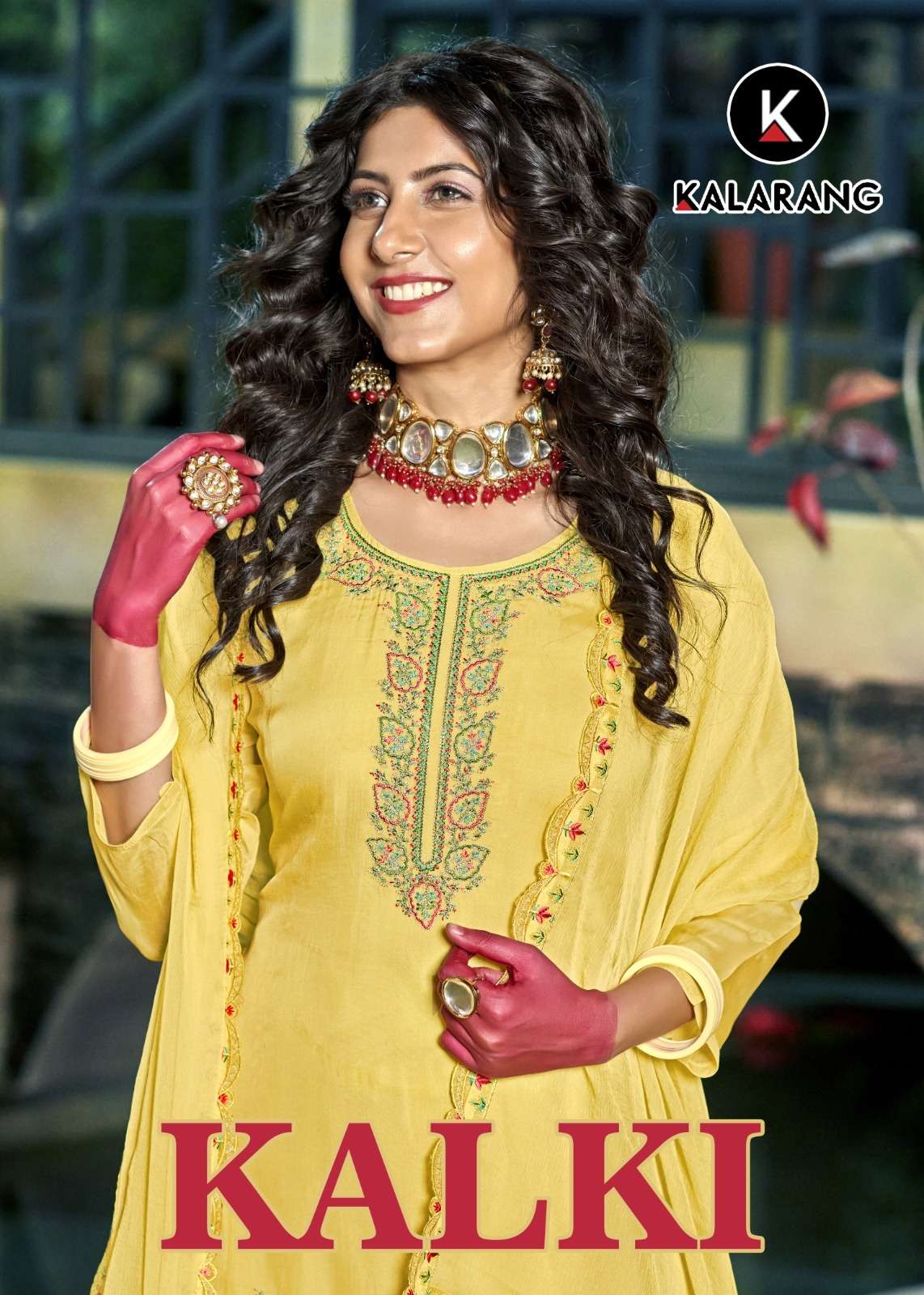 KALKI BY KALARANG 10431 TO 10434 SERIES PURE ORGANZA WORK DRESSES