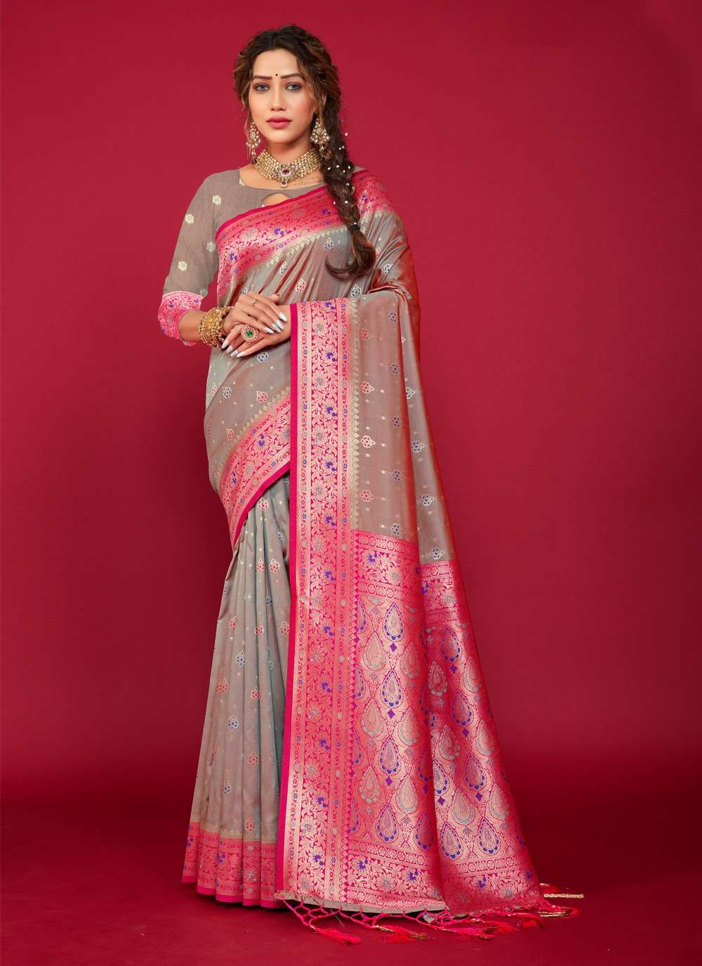 LALPARI BY BUNAWAT 14025 TO 14030 SERIES DESIGNER SILK SAREES