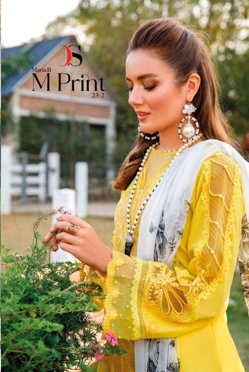 MARIA.B M PRINT 23 VOL-2 BY DEEPSY SUITS 3091 TO 3100 SERIES COTTON WORK PAKISTANI DRESSES