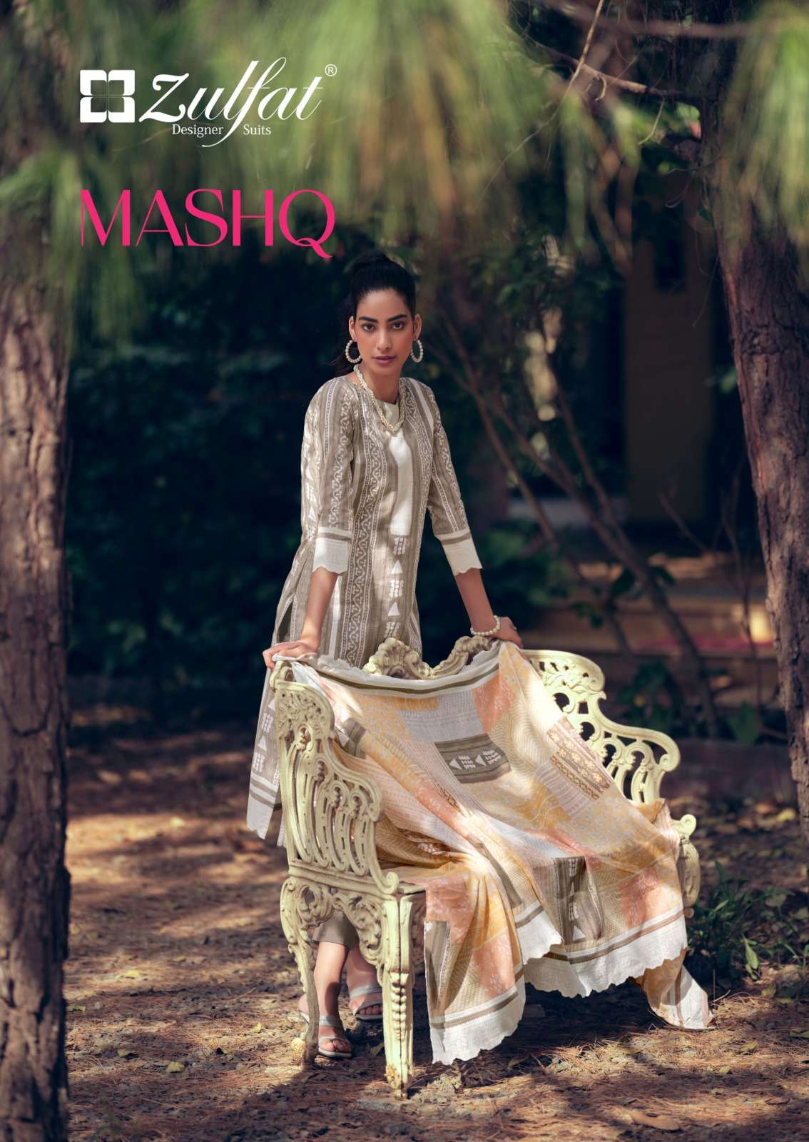 MASHQ BY ZULFAT 502-001 TO 502-010 SERIES PURE COTTON PRINT DRESSES