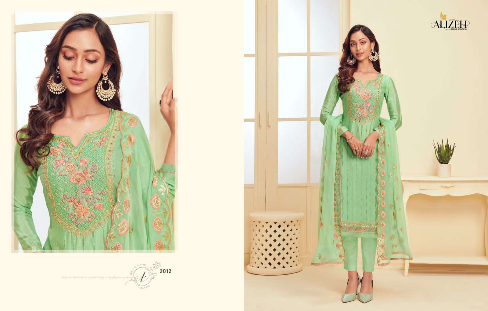 MURAD 2012 HIT DESIGN BY ALIZEH GEORGETTE EMBROIDERY WORK DRESS