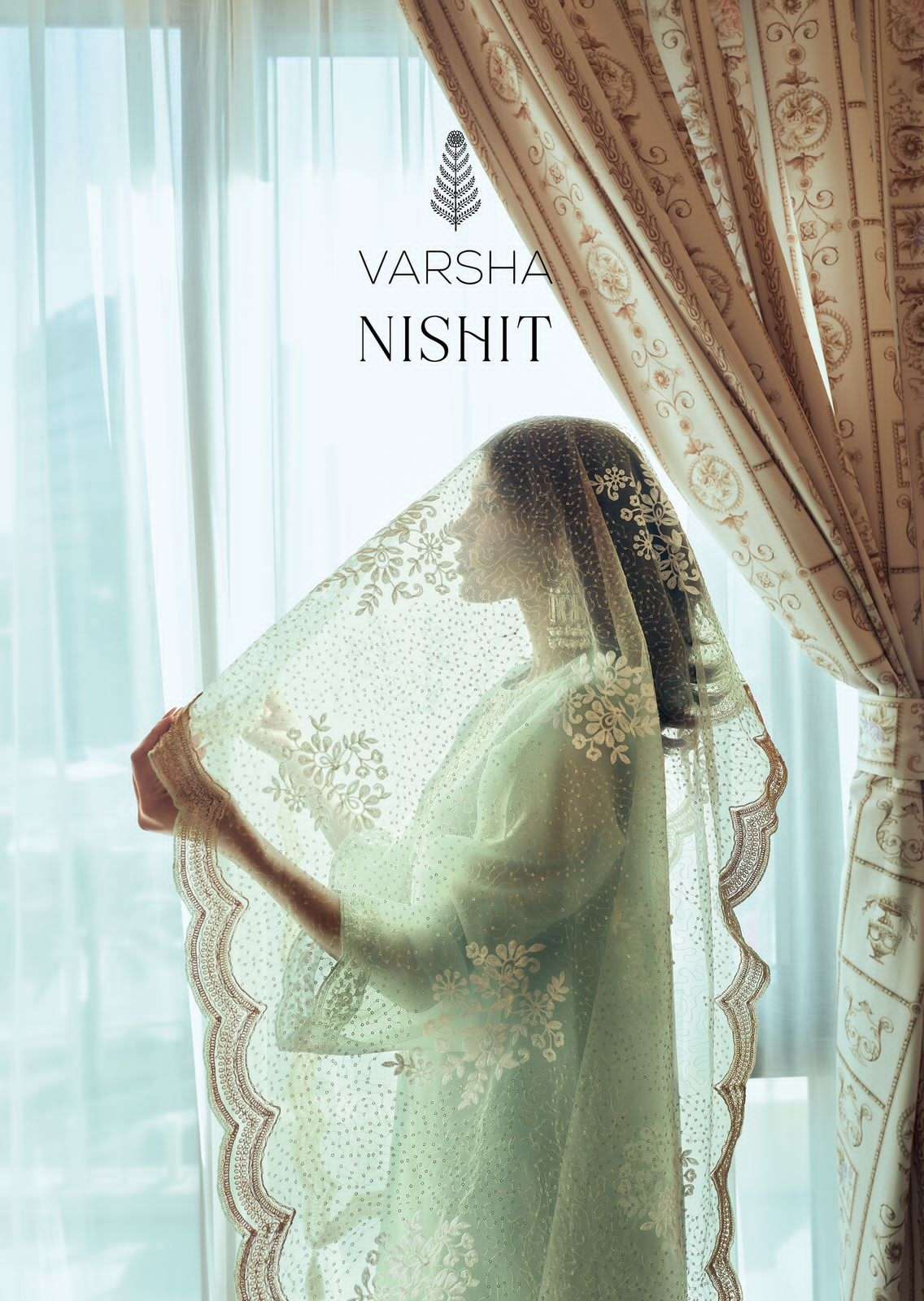 NISHIT BY VARSHA 01 TO 04 SERIES TISSUE WITH EMBROIDERY WORK DRESSES