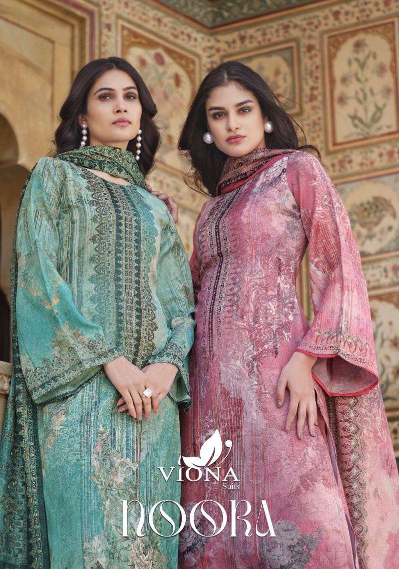 NOORA BY VIONA 7001 TO 7006 SERIES PURE COTTON PRINT DRESSES