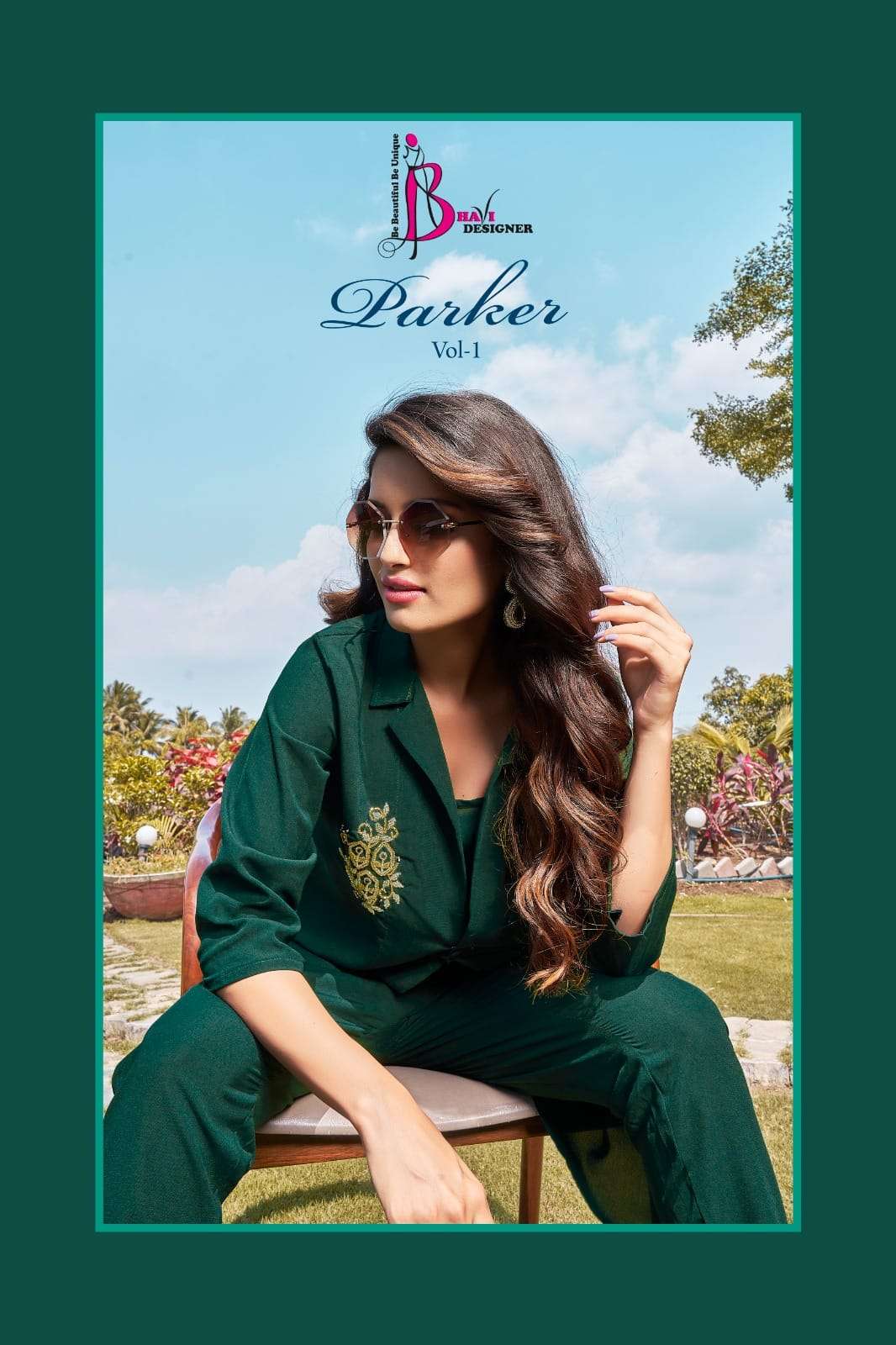 PARKER VOL-1 BY BHAVI DESIGNER 1001 TO 1004 SERIES BSY WESTERN FABRIC WORK TUNICS