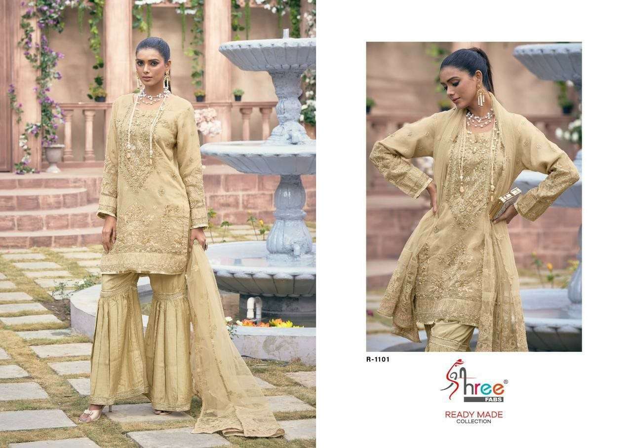 R-1128 COLOURS BY SHREE FABS 1128 TO 1128-D SERIES ORGANZA EMBRODIERY PAKISTANI DRESSES