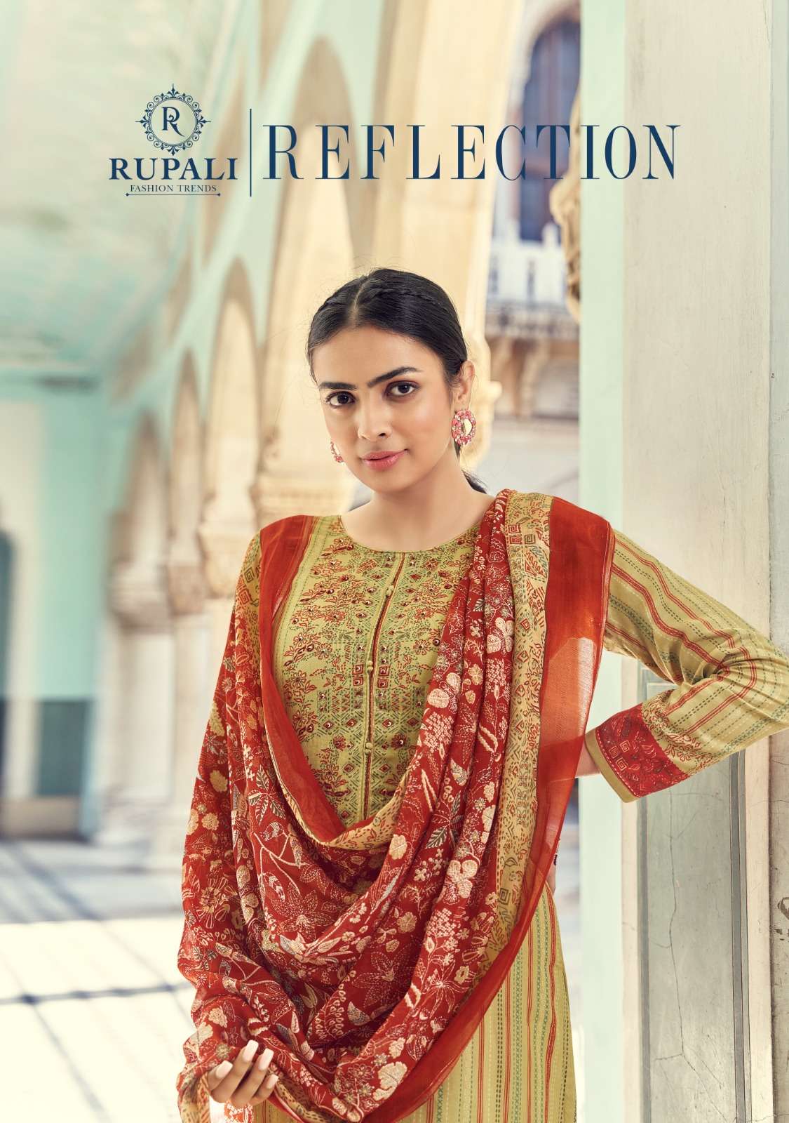 REFLECTION BY RUPALI 3601 TO 3606 SERIES PURE JAM SATIN EMBROIDERY DRESSES