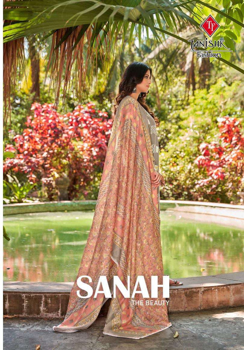 SANAH BY TANISHK FASHION 7101 TO 7108 SERIES PURE COTTON BATIK PRINT DRESSES