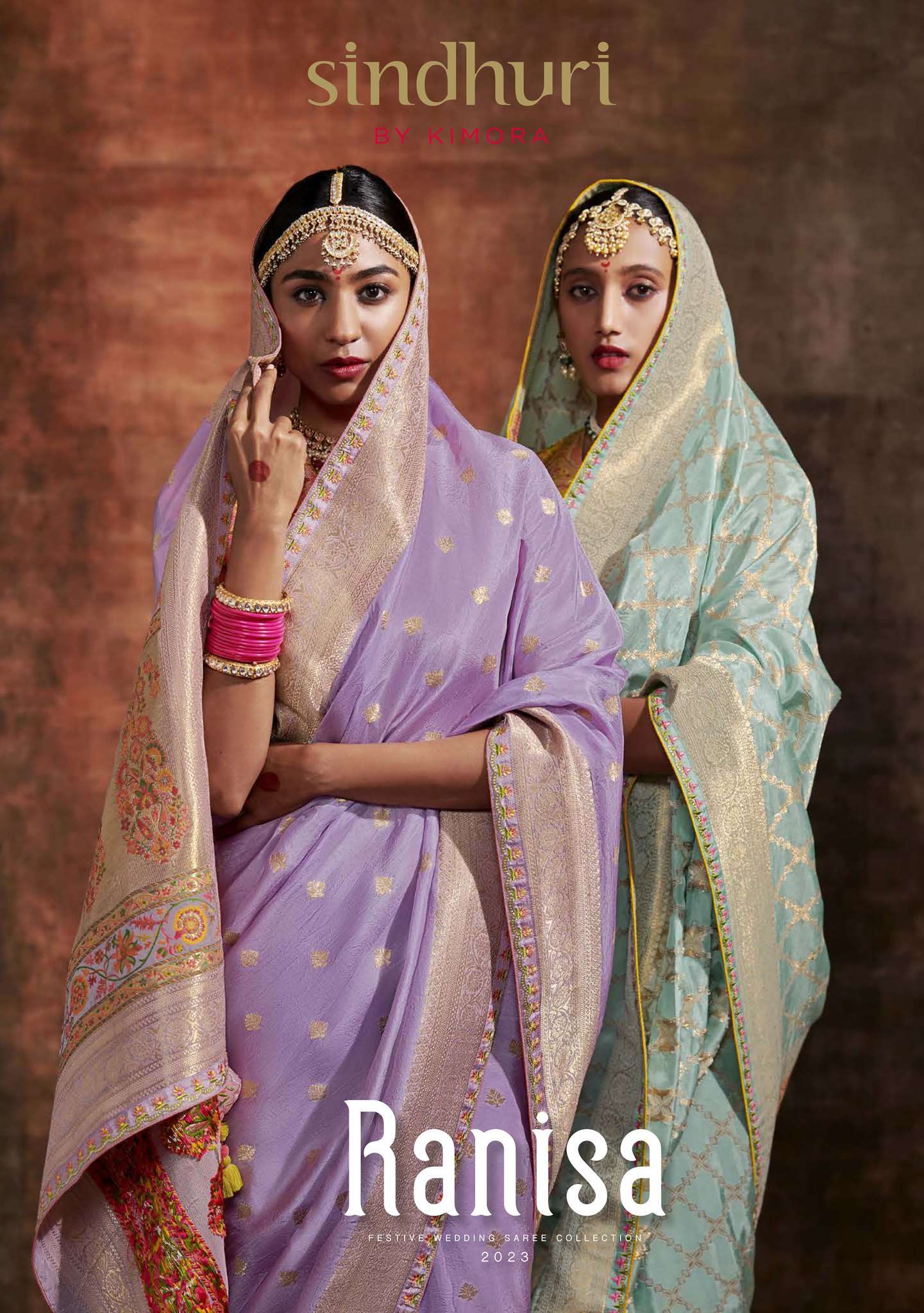 SINDHURI RANISA BY KIMORA 170 TO 174 SERIES DOLA SILK KASHMIRI WORK SAREES