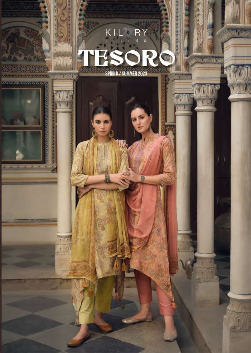 TESORO BY KILORY TRENDZ 641 TO 648 SERIES LAWN COTTON EMBROIDERY WORK DRESSES