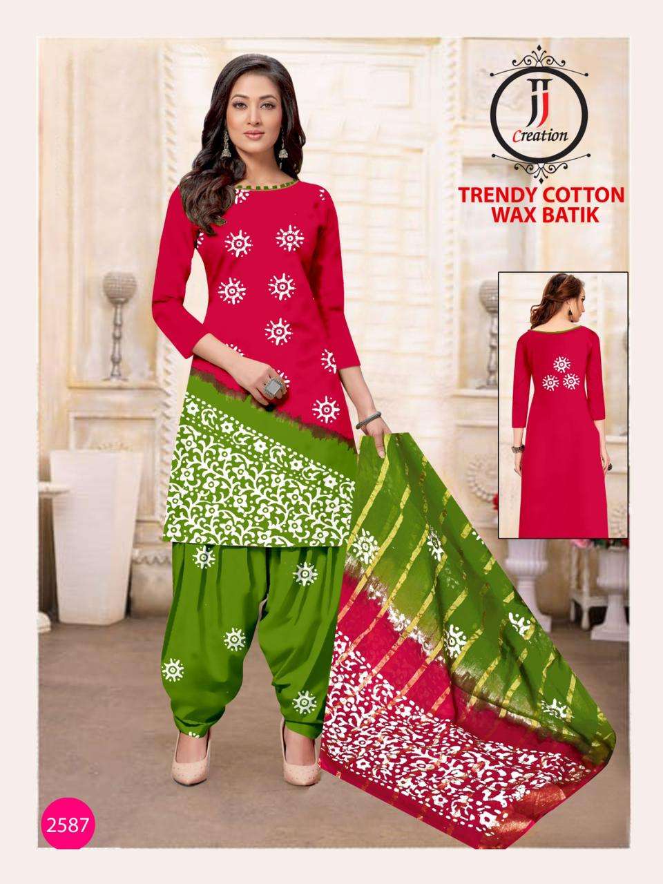 TRENDY COTTON WAX BATIK BY AQSAWHOLESALE 2587 TO 2596 SERIES COTTON PRINT DRESSES