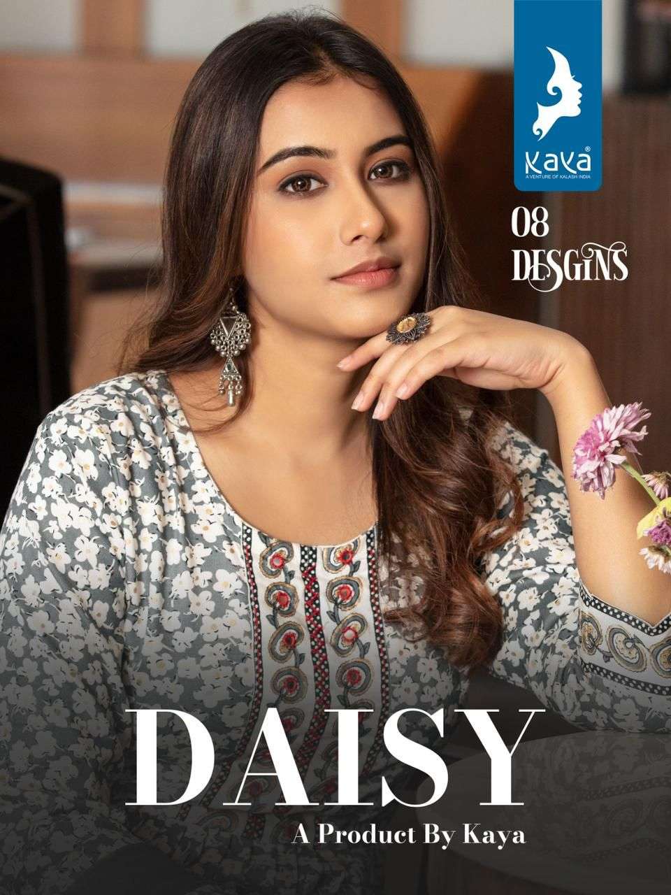 DAISY BY KAYA 01 TO 08 SERIES RAYON PRINT STITCHED ANARKALI DRESSES