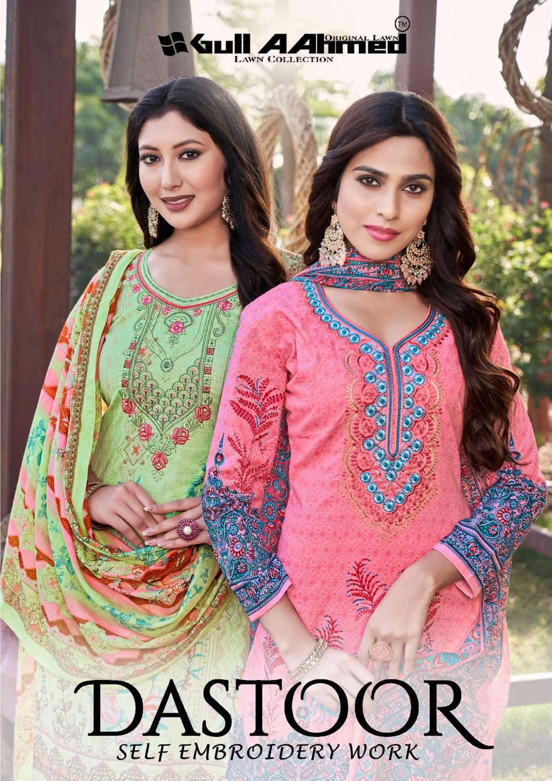 DASTOOR BY GULL AAHMAD 1001 TO 1008 SERIES PURE LAWN EMBROIDERY DRESSES