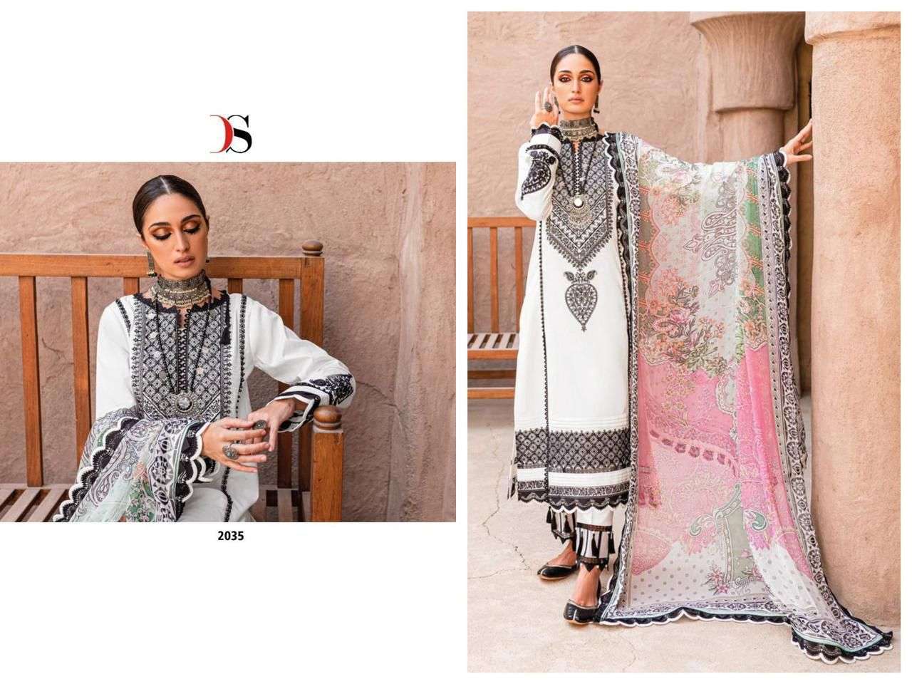 DEEPSY 2035 HIT DESIGN BY DEEPSY SUITS PURE COTTON EMBROIDERY PAKISTANI DRESS