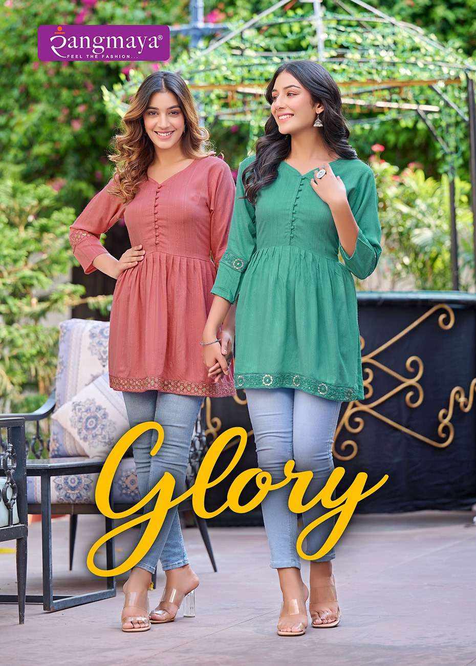 GLORY BY RANGMAYA 101 TO 105 SERIES IMPORTED BOMBAY FABRIC TOPS