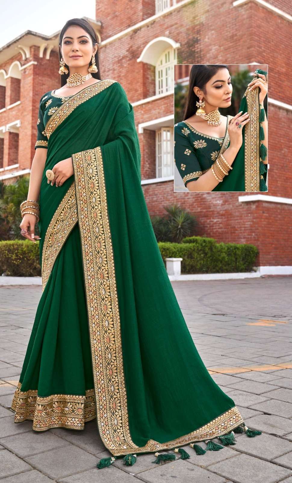 GRACEFUL VOL-2 BY RIGHT WOMEN DESIGNER VICHITRA SILK FULL WORK SAREES