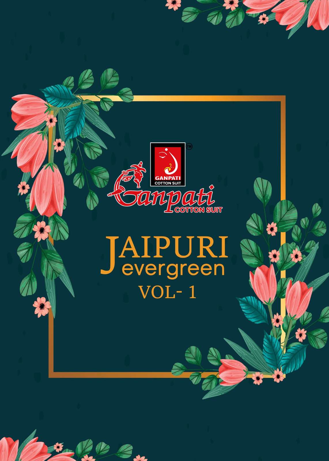 JAIPURI EVERGREEN VOL-1 BY GANPATI 101 TO 120 SERIES COTTON PRINTED DRESSES