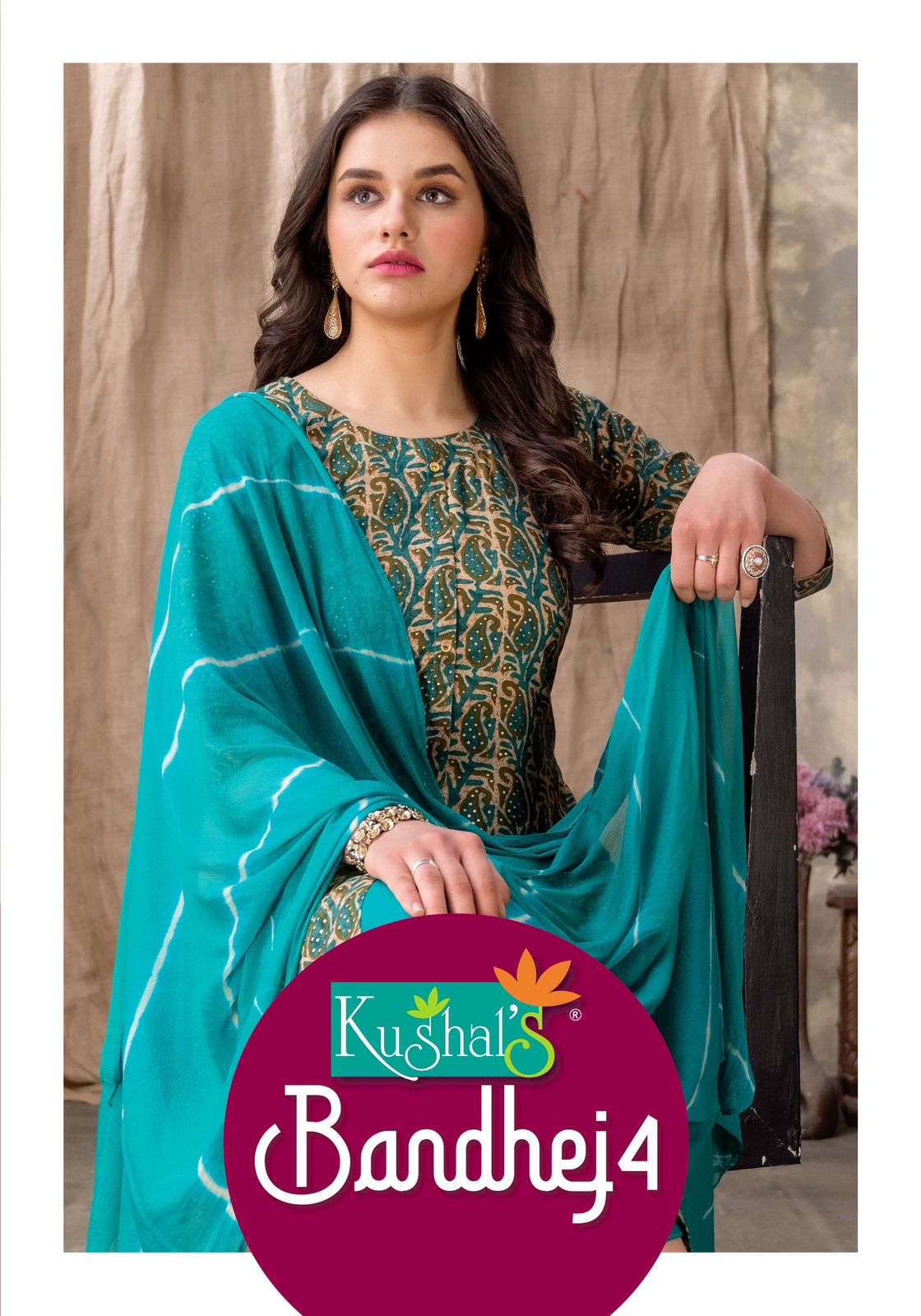 KUSHAL BANDHEJ VOL-4 BY AQSAWHOLESALE 22801 TO 22810 RAYON PRINT STITCHED DRESSES