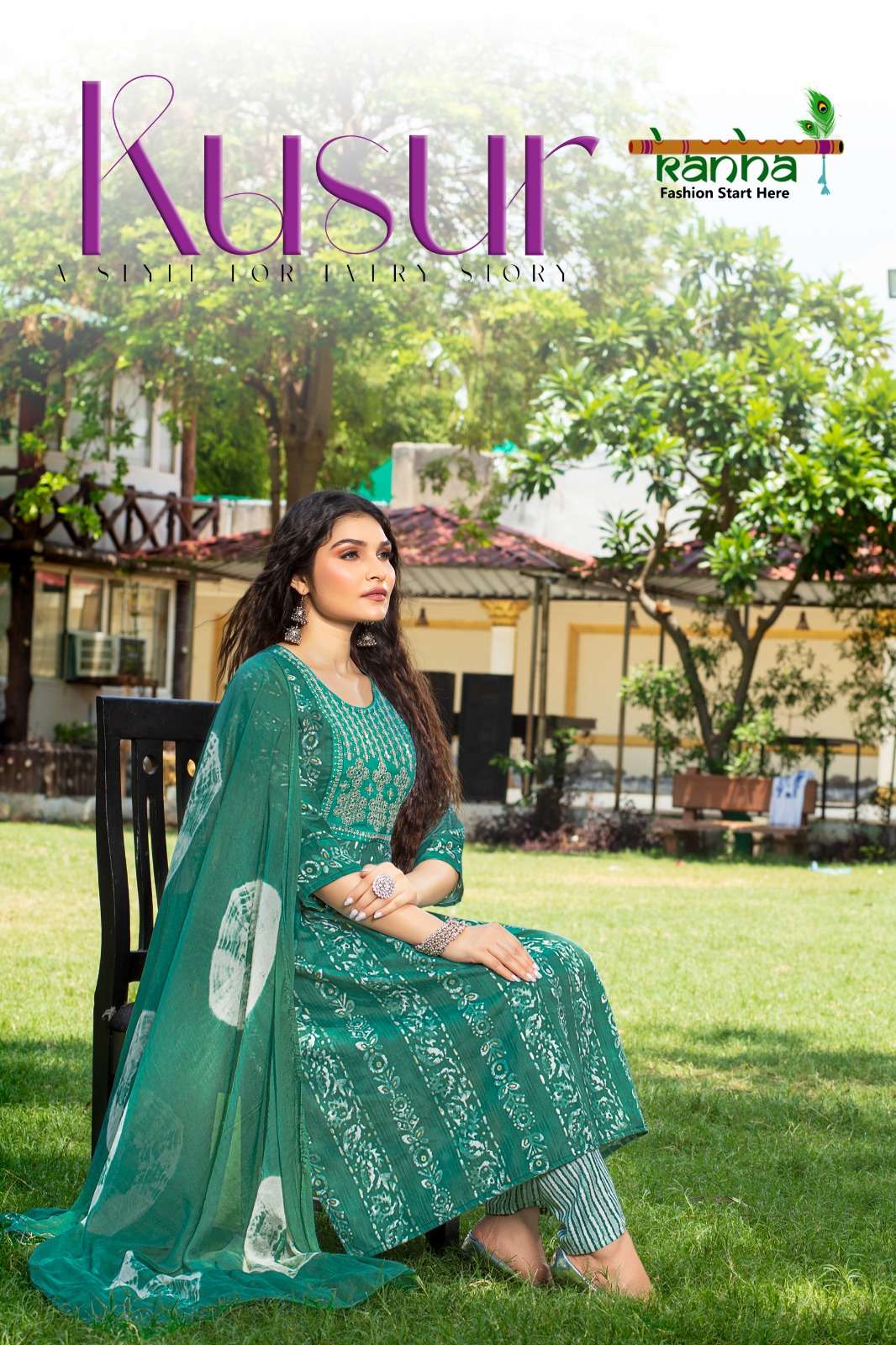 KUSUR BY KANHA 101 TO 106 SERIES RAYON PRINT WORK NAYRA STITCHED DRESSES