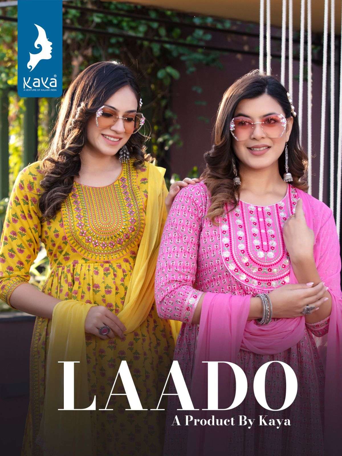 LAADO BY KAYA 01 TO 06 SERIES PURE COTTON PRINT HAND WORK STITCHED DRESSES