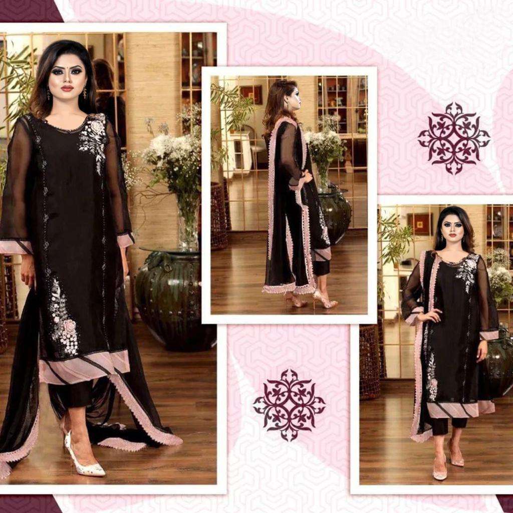 LPC 1013 HIT DESIGN BY AQSAWHOLESALE HEAVY GEORGETTE WORK STITCHED DRESS