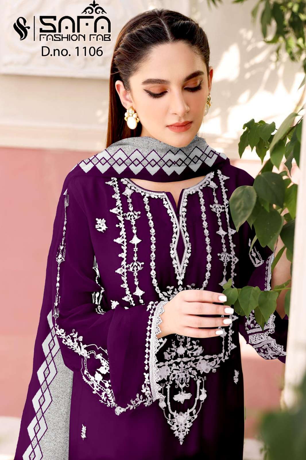 LPC 1106 COLOURS BY SAFA FASHION FAB HEAVY GEORGETTE EMBROIDDERY STITCHED DRESSES