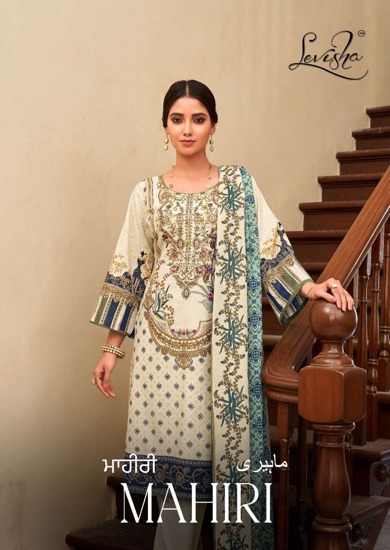 MAHIRI BY LEVISHA 13 TO 19 SERIES CAMBRIC COTTON EMBROIDERY PAKISTANI DRESSES